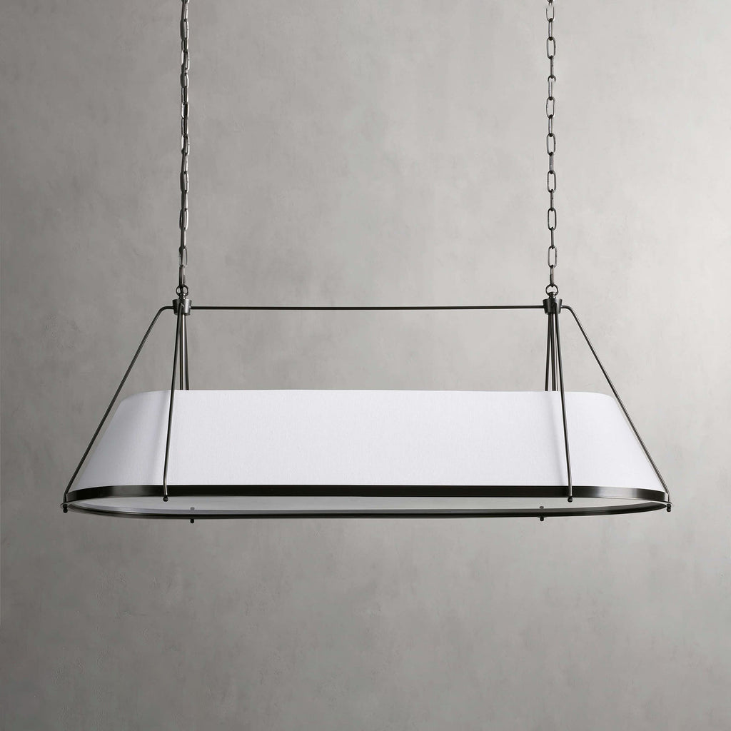 Lysilara Lustre Linéaire en Tissu Style Industriel Vintage - Neutralighting