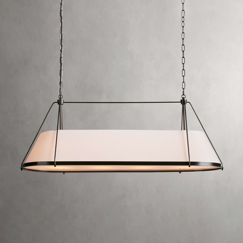 Lysilara Lustre Linéaire en Tissu Style Industriel Vintage - Neutralighting