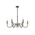 Zalaeira Lustre en Bois et Métal Traditionnel Style Industriel Vintage - Neutralighting
