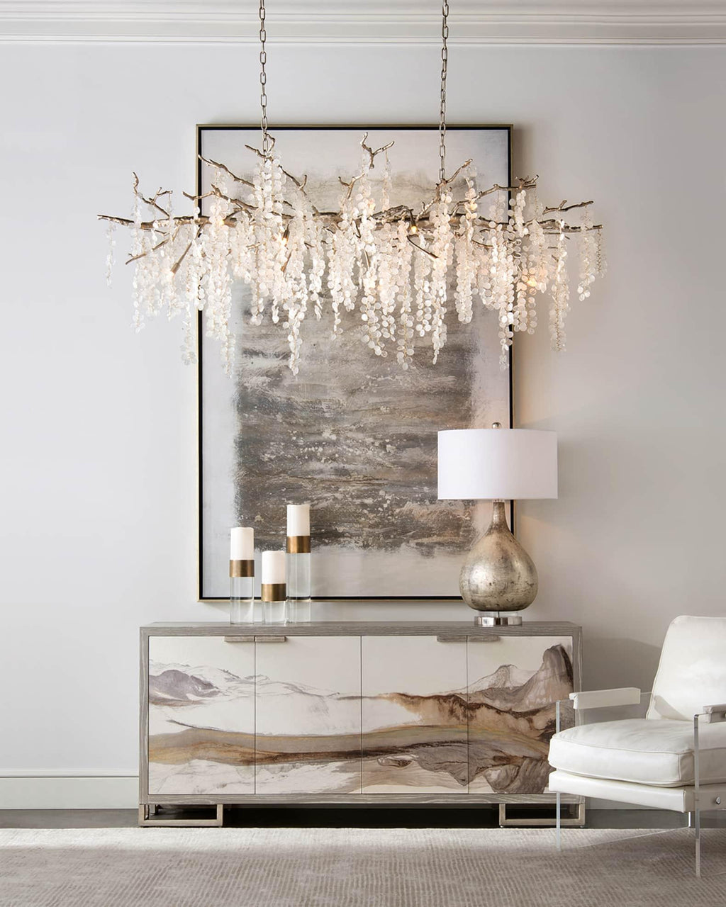 Lustra Suspension Lampe Goutte de Rosée en Cristal - Neutralighting