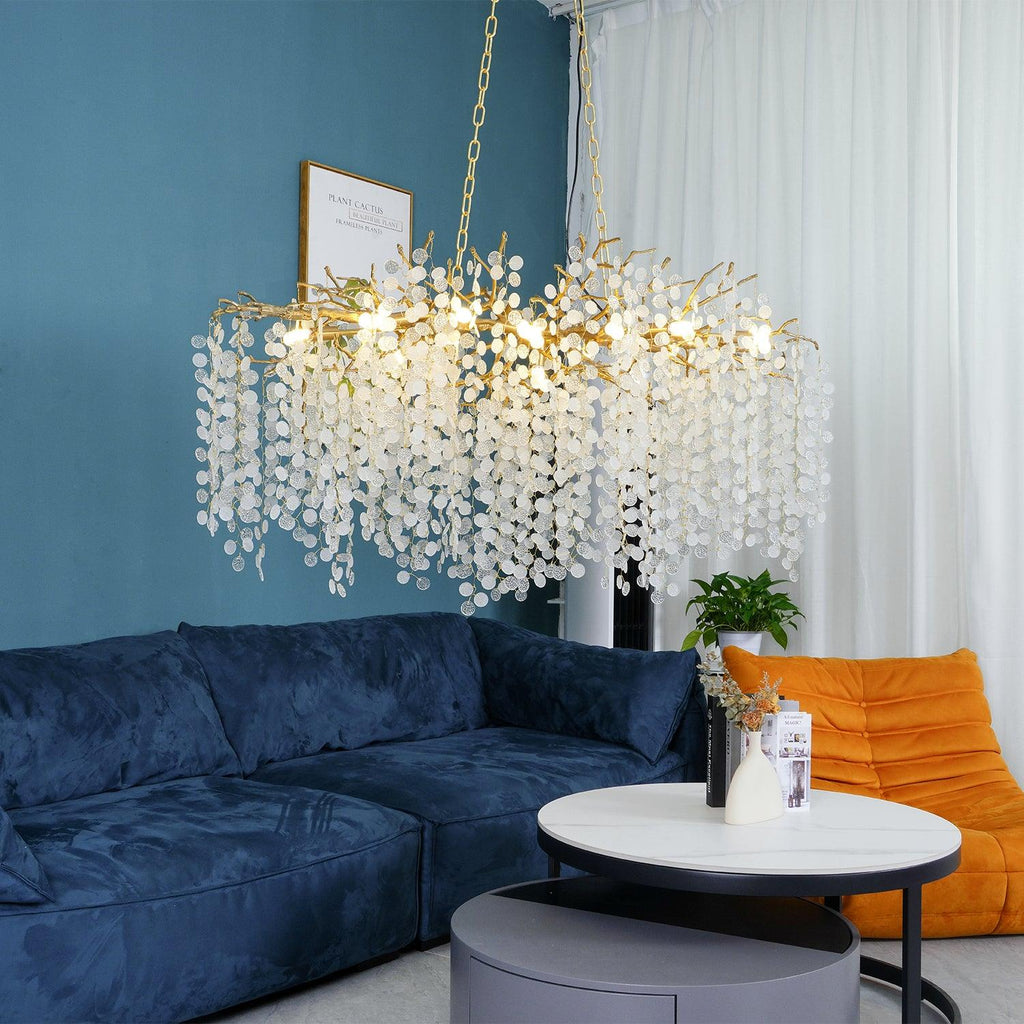 Lustra Suspension Lampe Goutte de Rosée en Cristal - Neutralighting