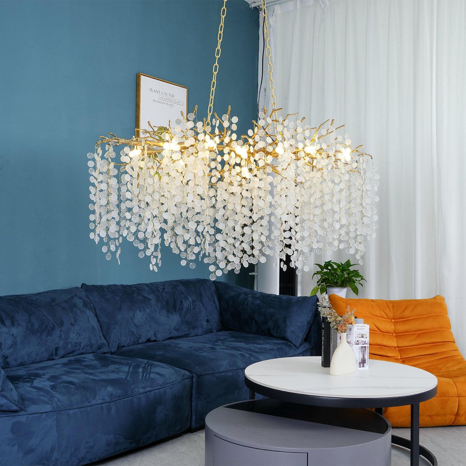 Lustra Suspension Lampe Goutte de Rosée en Cristal - Neutralighting