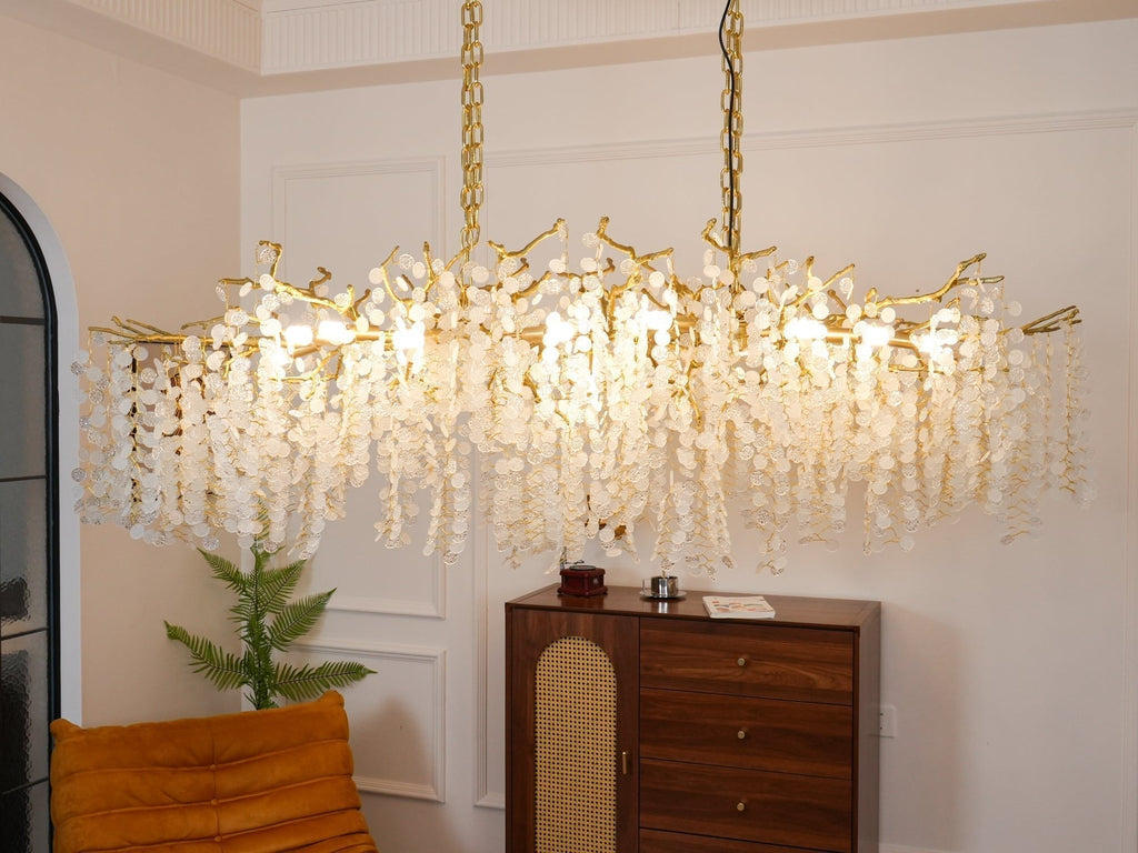 Lustra Suspension Lampe Goutte de Rosée en Cristal - Neutralighting