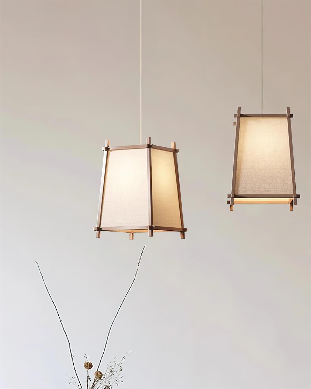 Suspension Calira Tissu Géométrique - Neutralighting