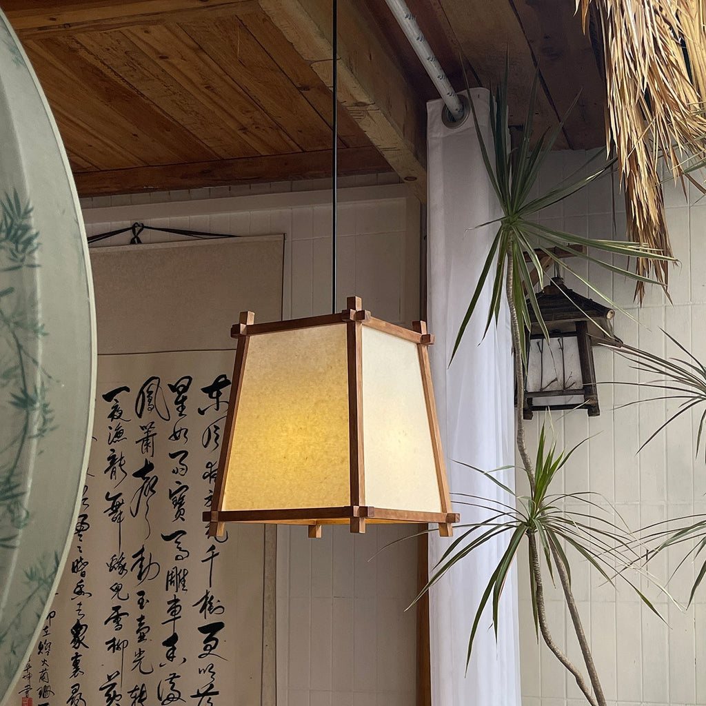 Suspension Calira Tissu Géométrique - Neutralighting