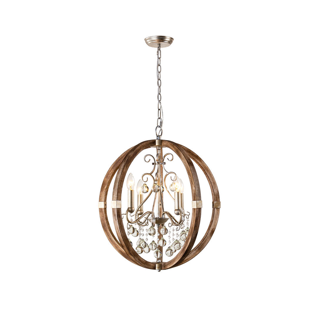 Suspension en bois et métal Oltheyra, élégance premium - Neutralighting
