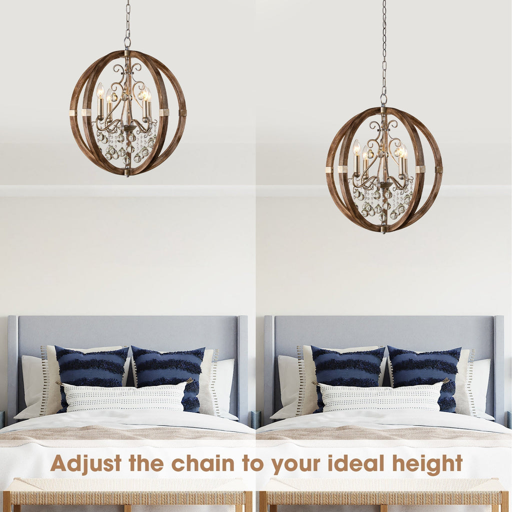 Suspension en bois et métal Oltheyra, élégance premium - Neutralighting