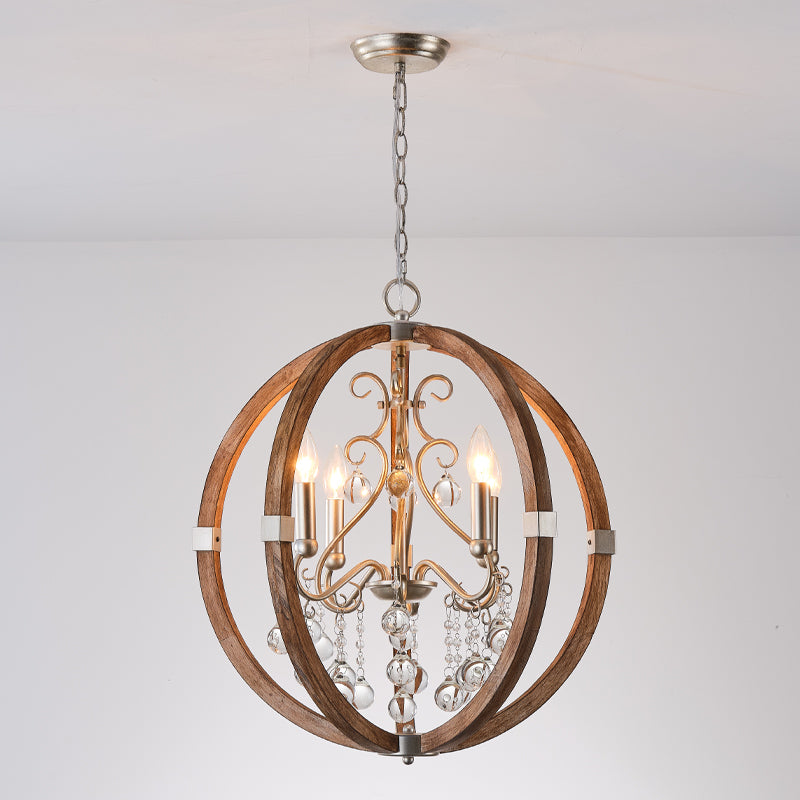 Suspension en bois et métal Oltheyra, élégance premium - Neutralighting