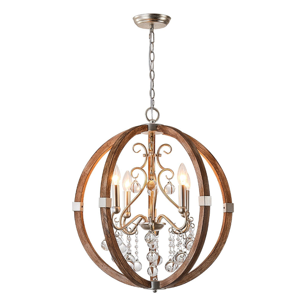 Suspension en bois et métal Oltheyra, élégance premium - Neutralighting