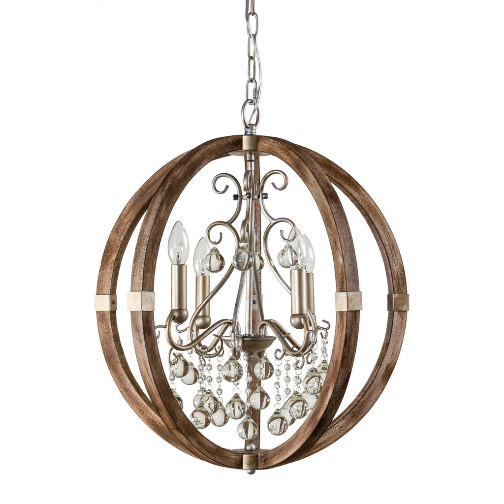 Suspension en bois et métal Oltheyra, élégance premium - Neutralighting
