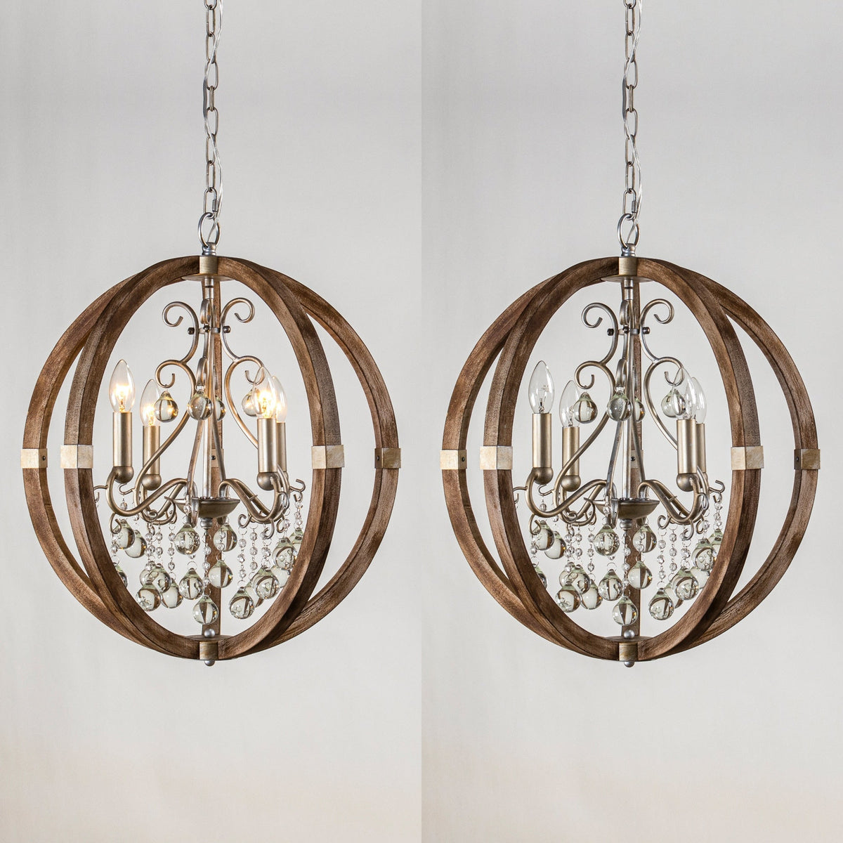 Suspension en bois et métal Oltheyra, élégance premium - Neutralighting