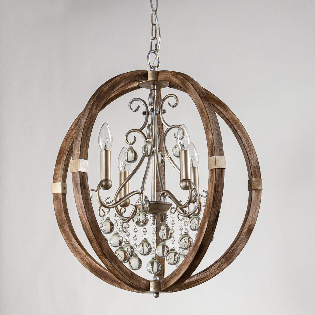 Suspension en bois et métal Oltheyra, élégance premium - Neutralighting