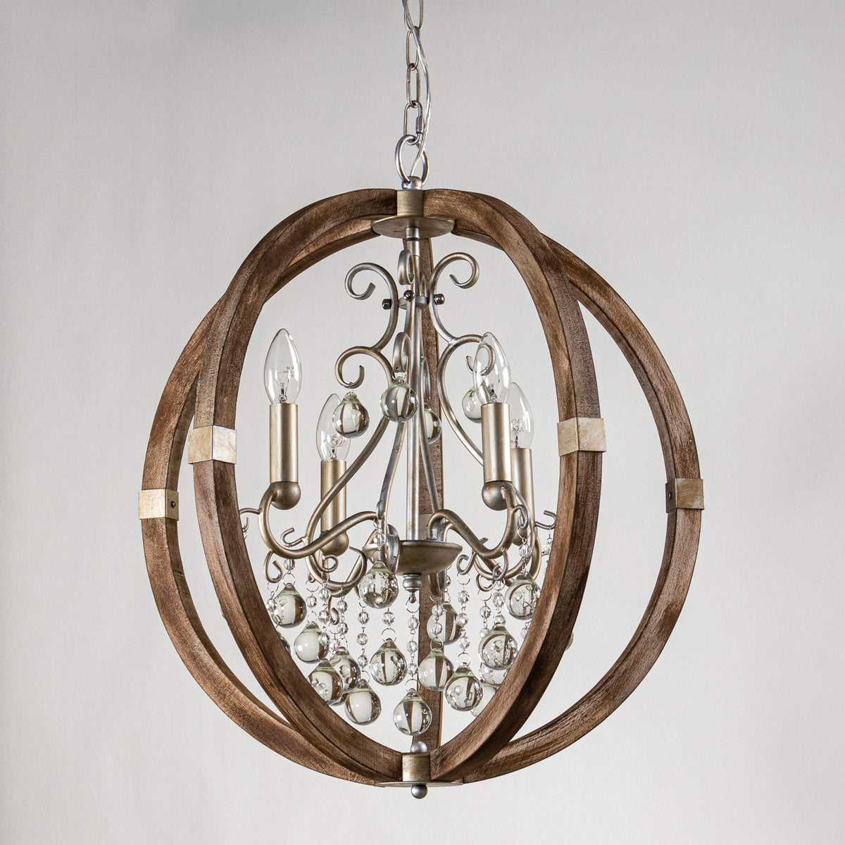 Suspension en bois et métal Oltheyra, élégance premium - Neutralighting