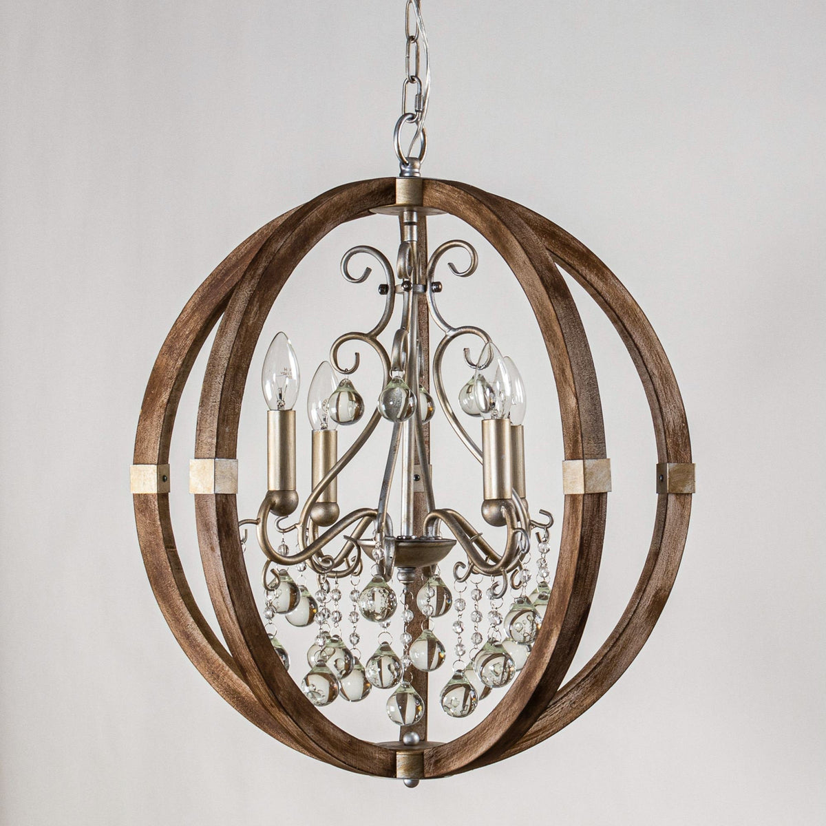 Suspension en bois et métal Oltheyra, élégance premium - Neutralighting