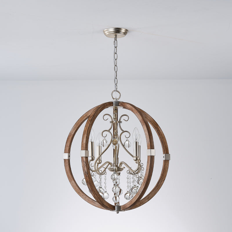 Suspension en bois et métal Oltheyra, élégance premium - Neutralighting