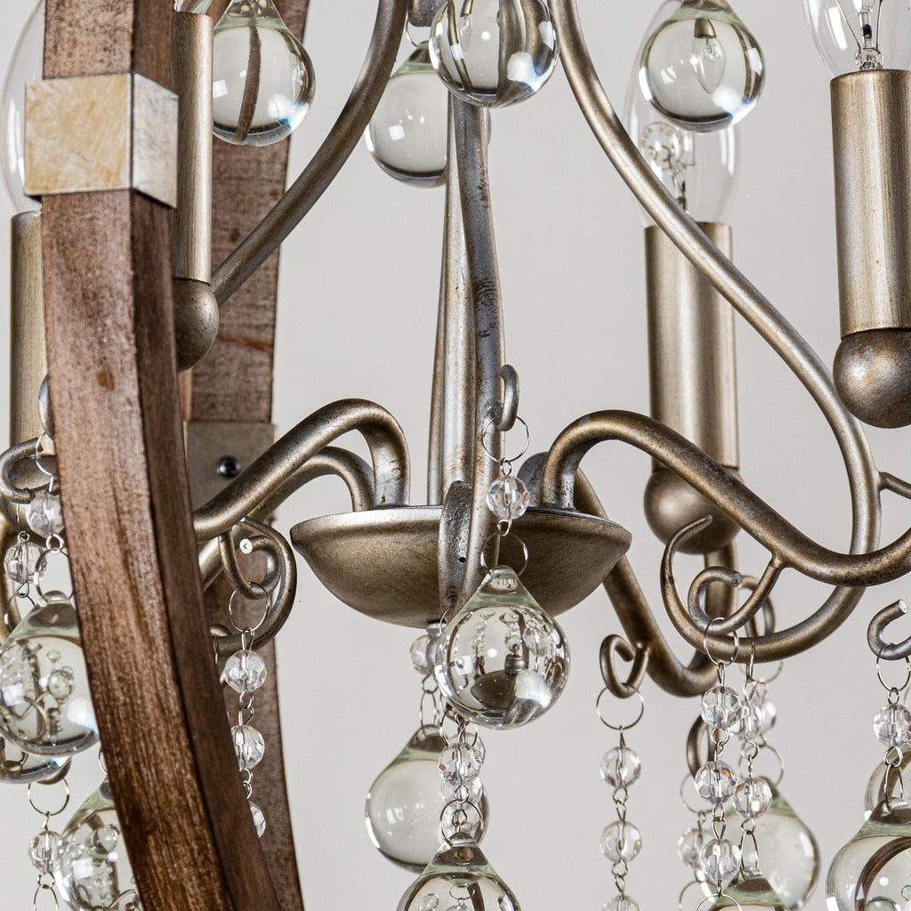 Suspension en bois et métal Oltheyra, élégance premium - Neutralighting