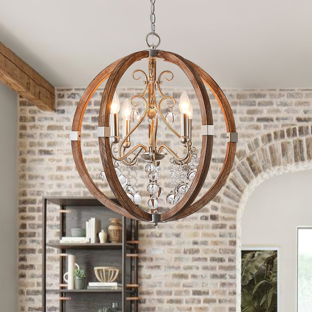 Suspension en bois et métal Oltheyra, élégance premium - Neutralighting