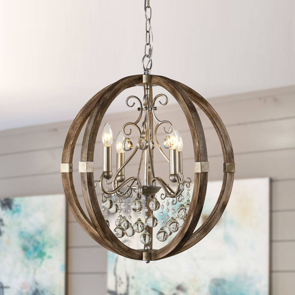 Suspension en bois et métal Oltheyra, élégance premium - Neutralighting