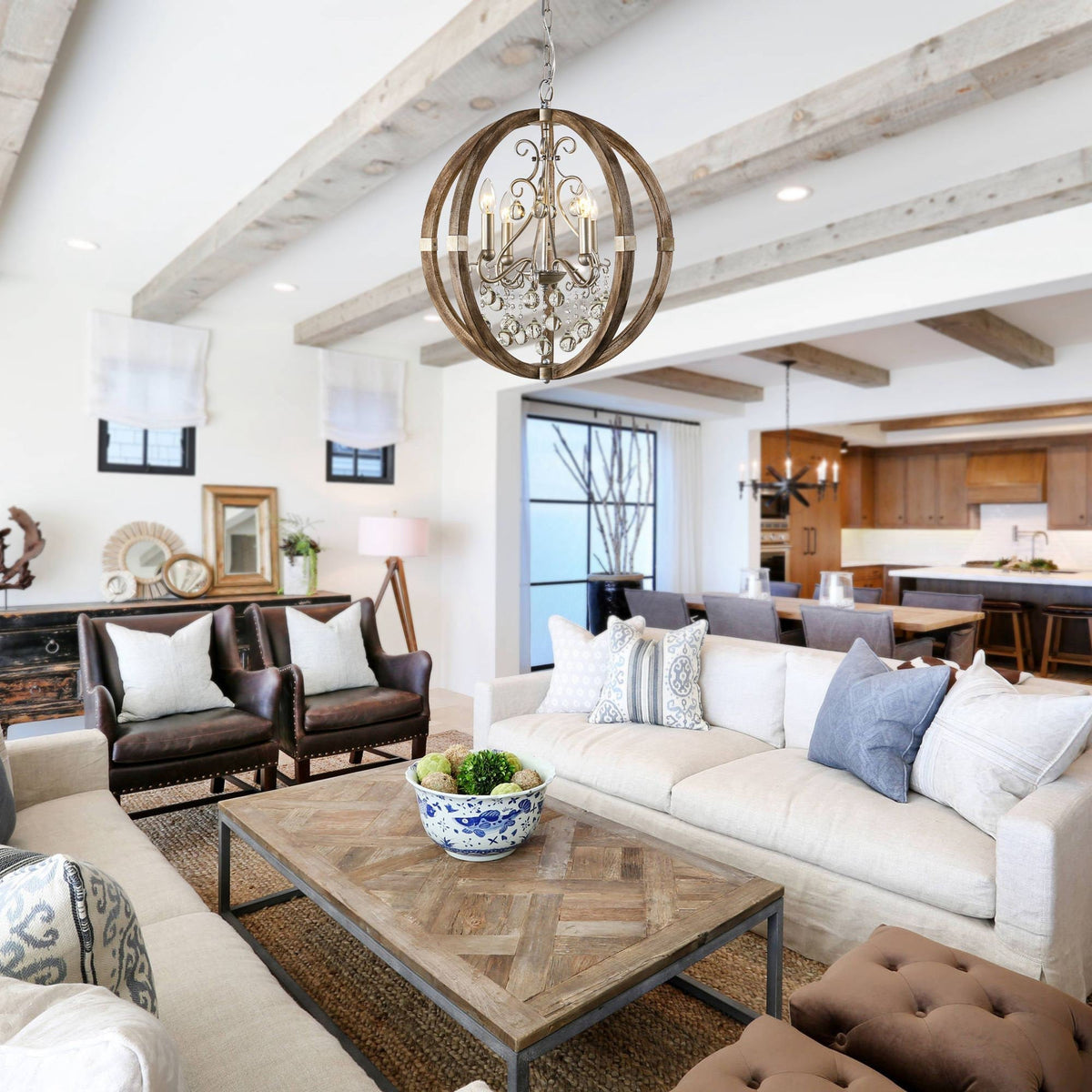 Suspension en bois et métal Oltheyra, élégance premium - Neutralighting