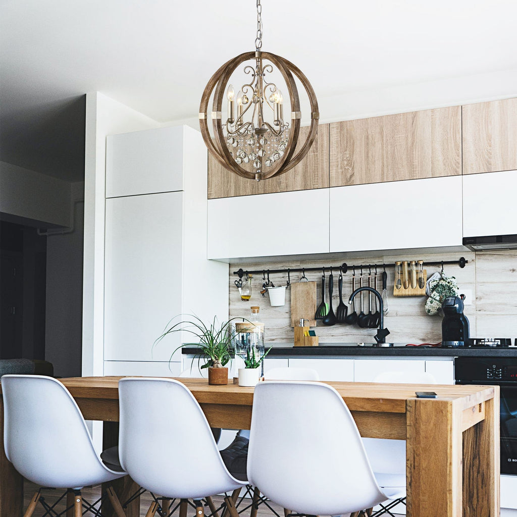 Suspension en bois et métal Oltheyra, élégance premium - Neutralighting