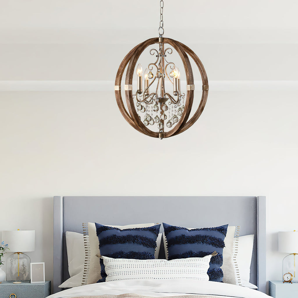 Suspension en bois et métal Oltheyra, élégance premium - Neutralighting