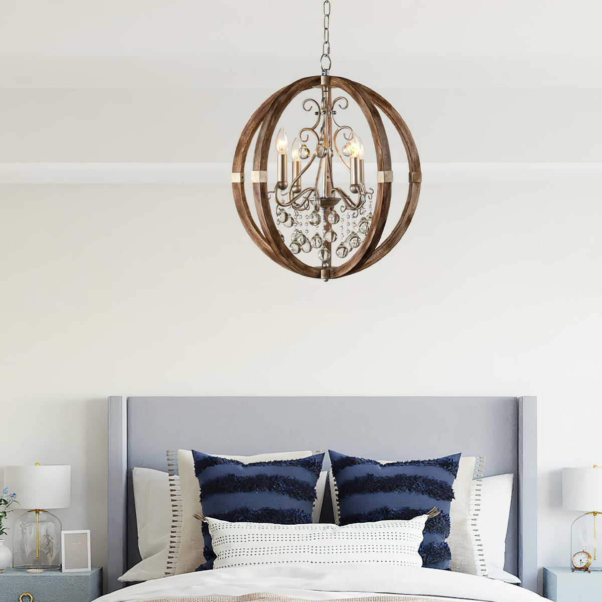 Suspension en bois et métal Oltheyra, élégance premium - Neutralighting
