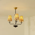 Siena Lustre Abat-jour en Tissu Floral Six Bras - Neutralighting