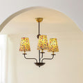 Siena Lustre Abat-jour en Tissu Floral Six Bras - Neutralighting