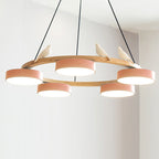 Cliff Lustre Rond avec Oiseau - Neutralighting
