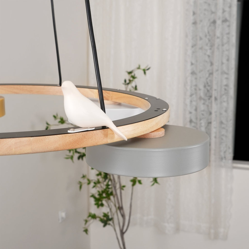 Cliff Lustre Rond avec Oiseau - Neutralighting