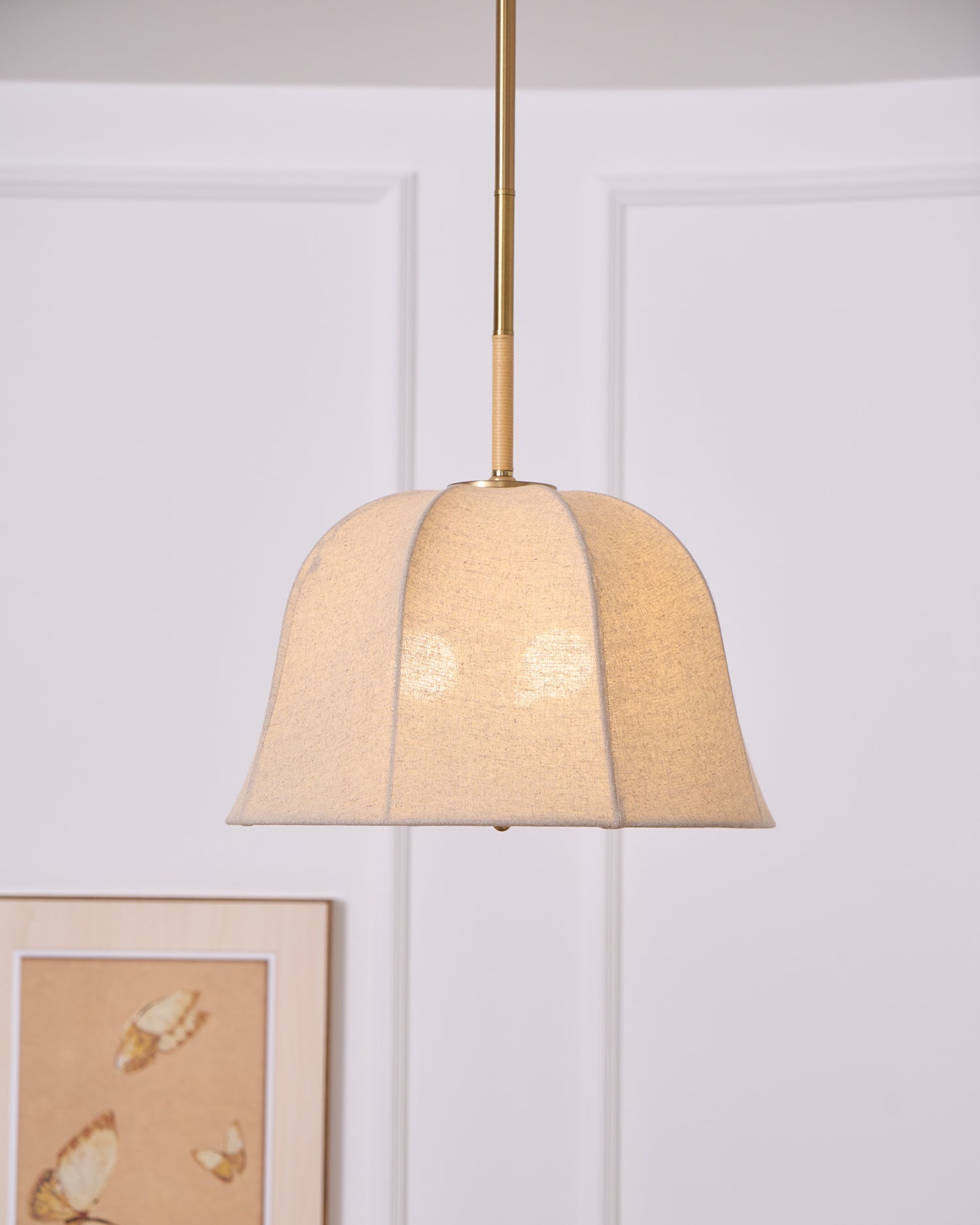 Fiora Lampe Suspendue en Tissu Vintage - Neutralighting