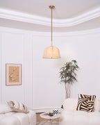 Fiora Lampe Suspendue en Tissu Vintage - Neutralighting