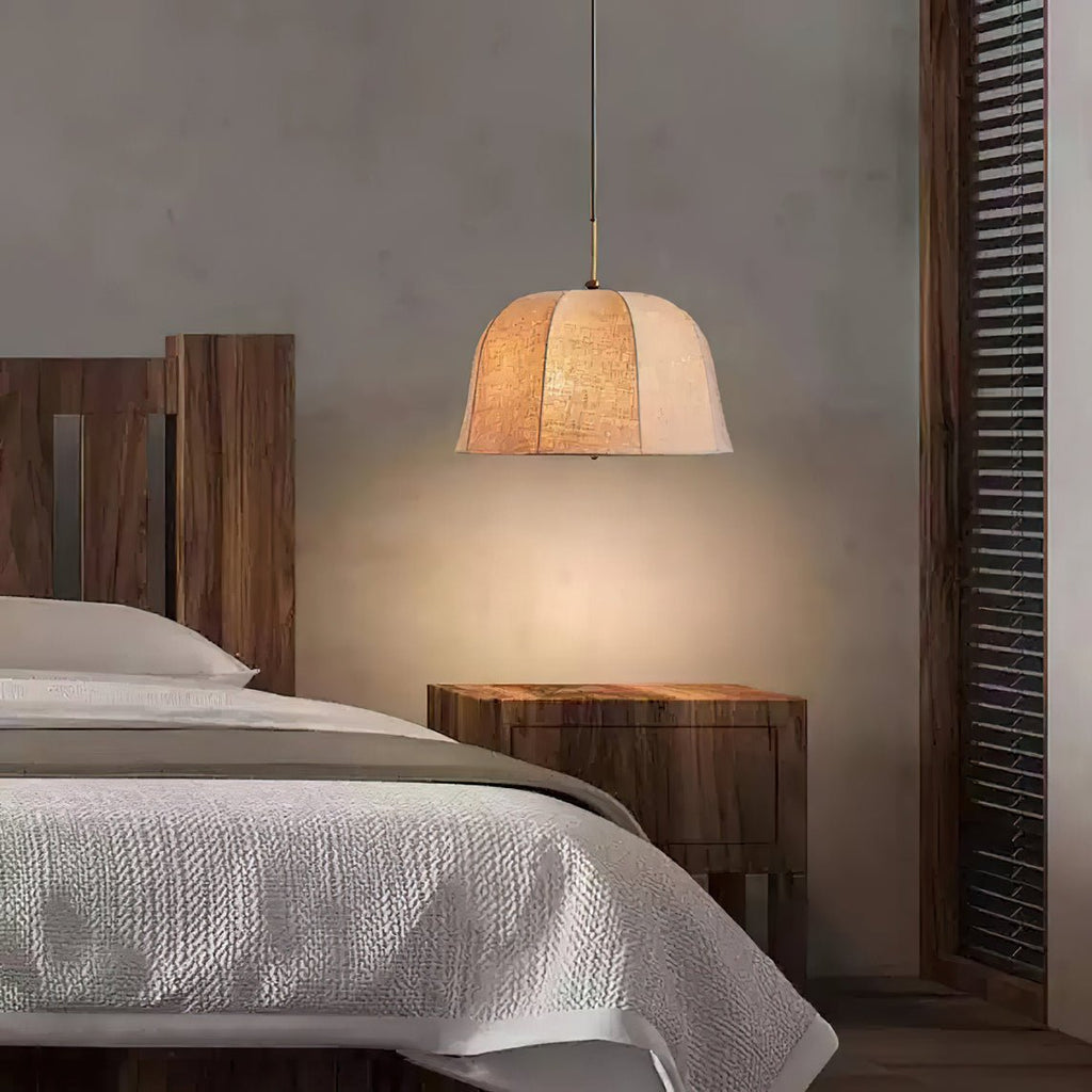 Fiora Lampe Suspendue en Tissu Vintage - Neutralighting