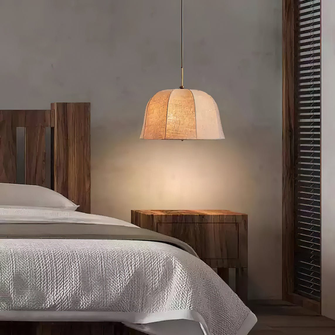 Fiora Lampe Suspendue en Tissu Vintage - Neutralighting
