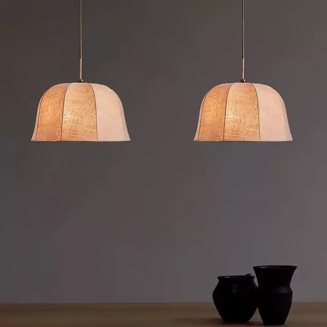 Fiora Lampe Suspendue en Tissu Vintage - Neutralighting