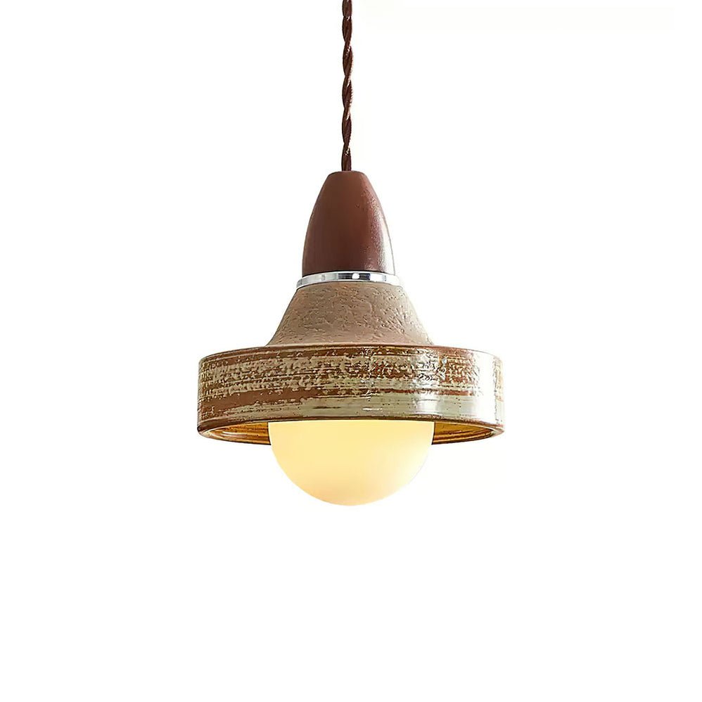 Sierra Lampe Suspendue Céramique Bois Art Nordique Premium - Neutralighting