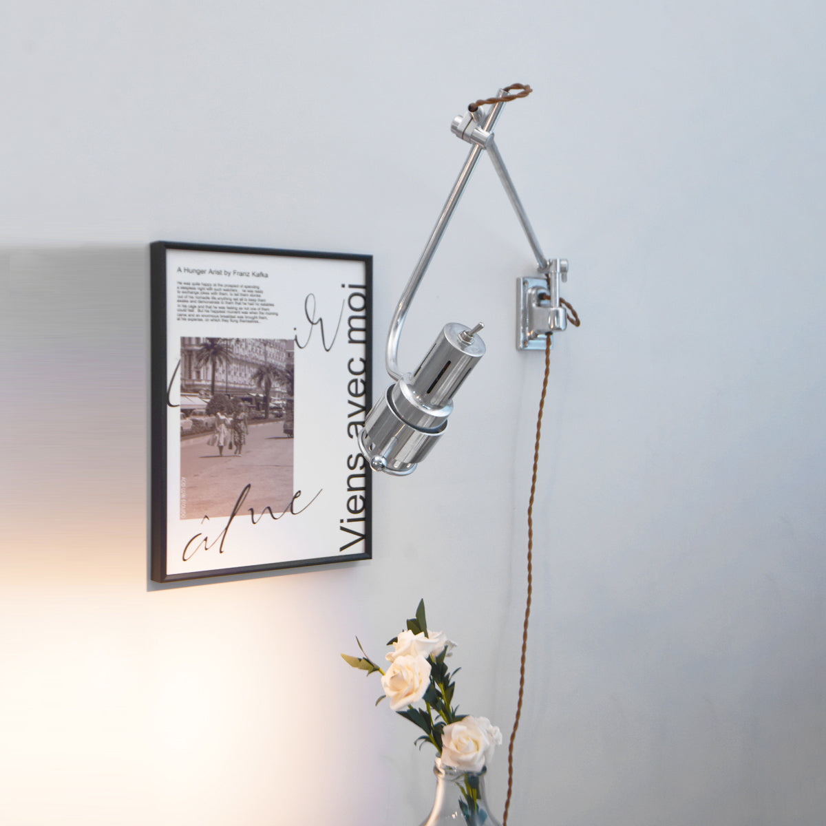Ersolis Applique Murale en Métal à Bras Articulé Style Industriel Vintage - Neutralighting