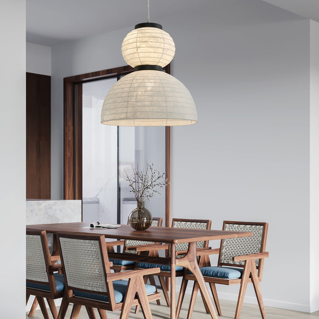 Uldoror Traditional Art Modern Silk Pendant Light - Neutralighting