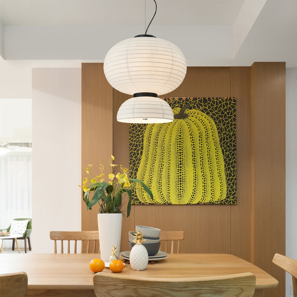 Uldoror Traditional Art Modern Silk Pendant Light - Neutralighting