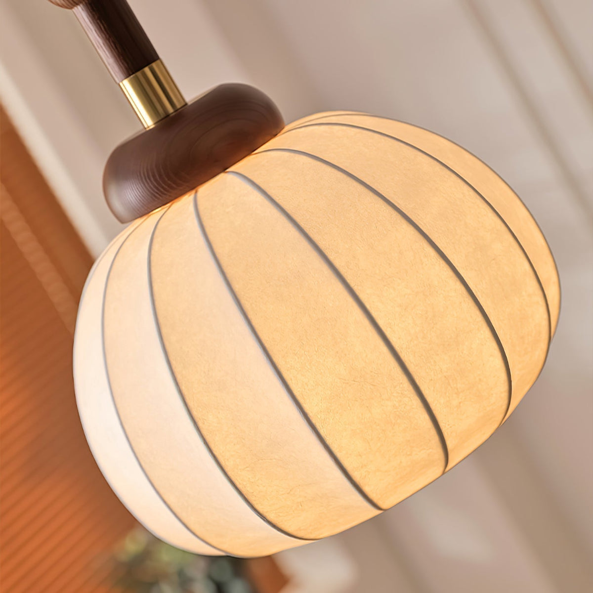 Solari Suspension en Bois et Soie Scandinave - Neutralighting