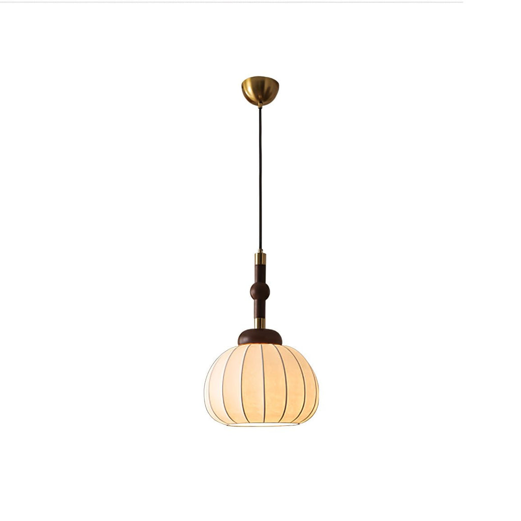 Solari Suspension en Bois et Soie Scandinave - Neutralighting