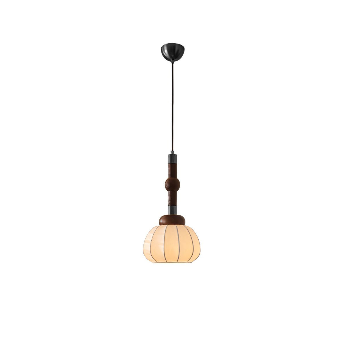 Solari Suspension en Bois et Soie Scandinave - Neutralighting
