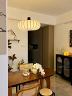 Solice Suspension Soie Bois Rétro - Neutralighting