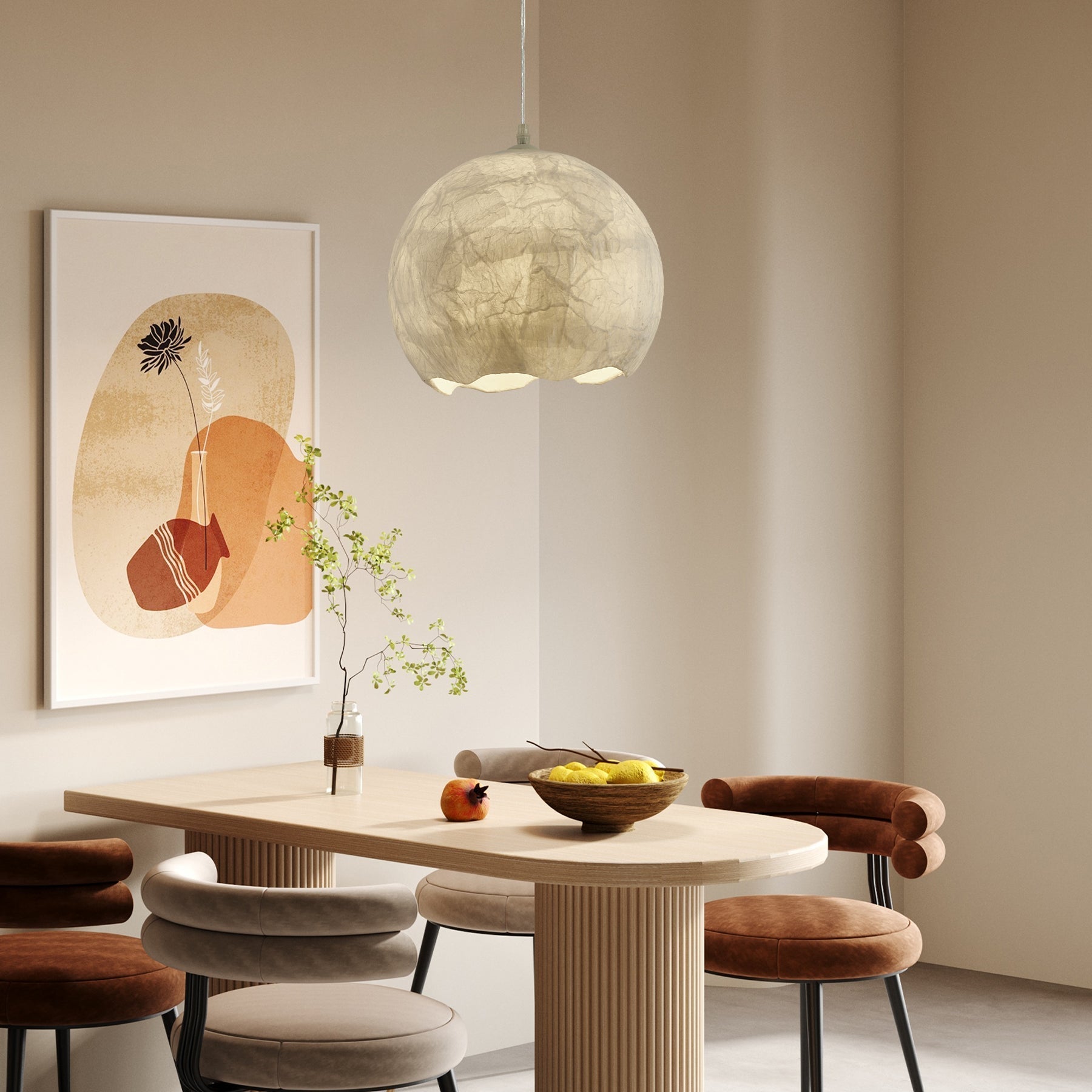 Nest Lampe Pendante en Soie Organique - Neutralighting