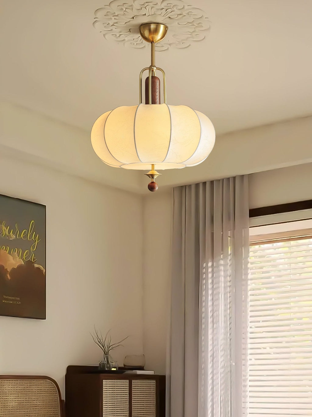 Solis Lustre Suspendu Rétro En Or - Neutralighting