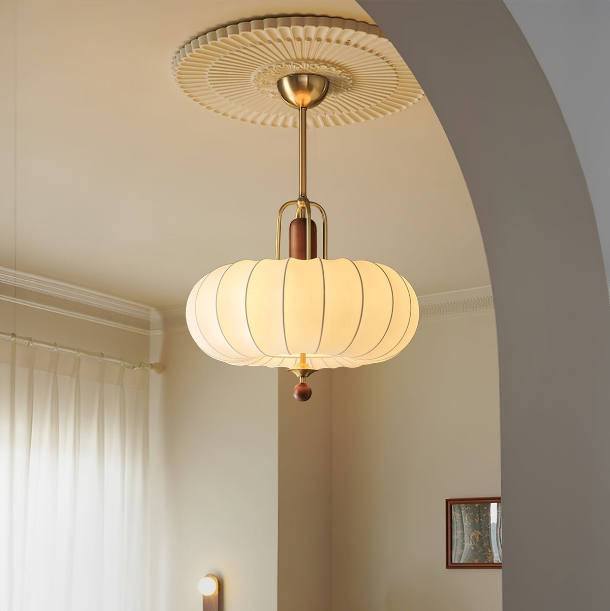 Solis Lustre Suspendu Rétro En Or - Neutralighting