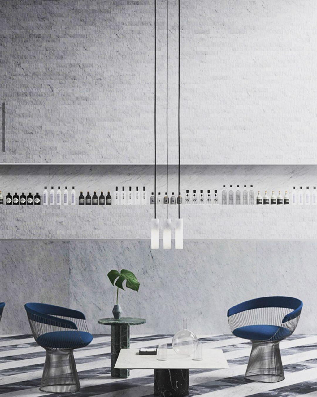 Nyxara Suspension Cluster Albâtre - Neutralighting