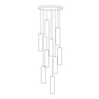 Nyxara Suspension Cluster Albâtre - Neutralighting