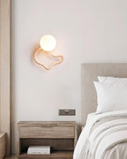 Ritta Applique Murale Mignonne Travertin Forme Ondulée - Neutralighting