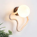 Ritta Applique Murale Mignonne Travertin Forme Ondulée - Neutralighting